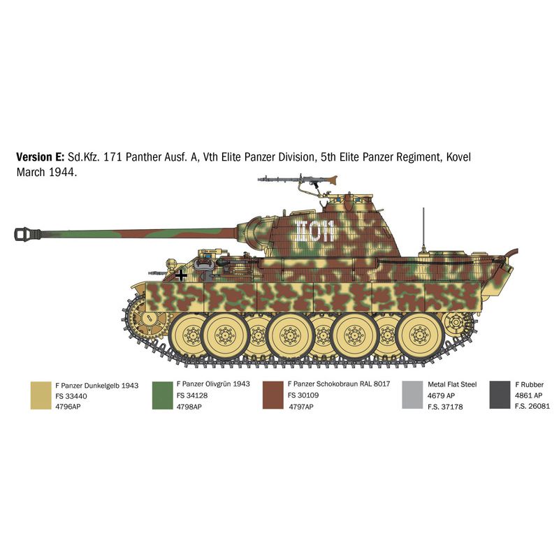 Italeri 0270s Sd.Kfz. 171 Panther Ausf. A